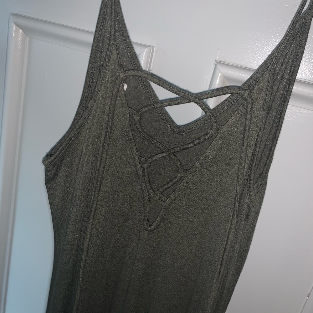 OLIVE GREEN MAXI DRESS